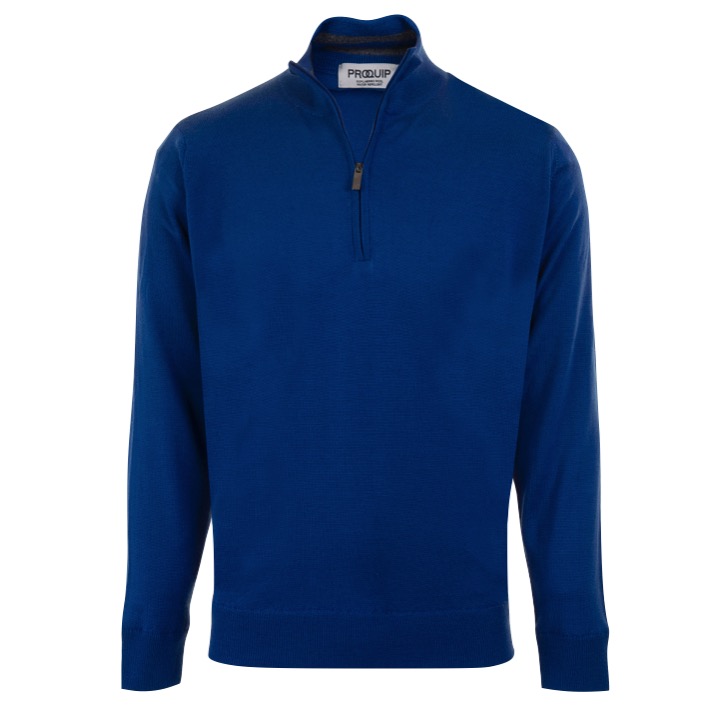 ProQuip Mens Lined Merino Half Zip Neck Golf Sweater SALE